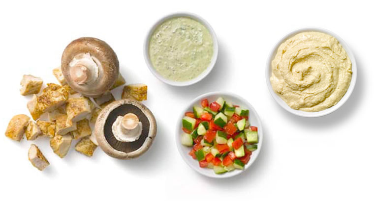 fresh Mediterranean ingredients